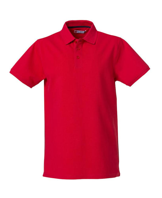 Polo Clique Heavy Rosso 270 Grammi Polo Uomo Manica Corta Premium