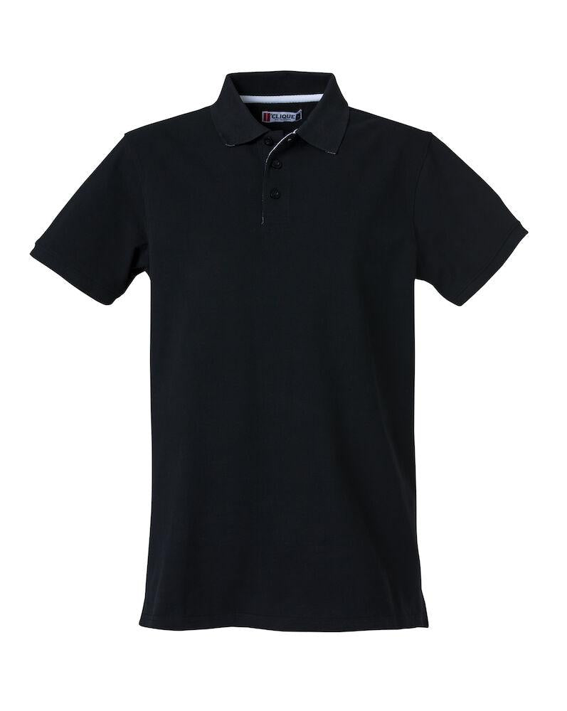 Polo Clique Heavy Nero 270 Grammi Polo Uomo Manica Corta Premium