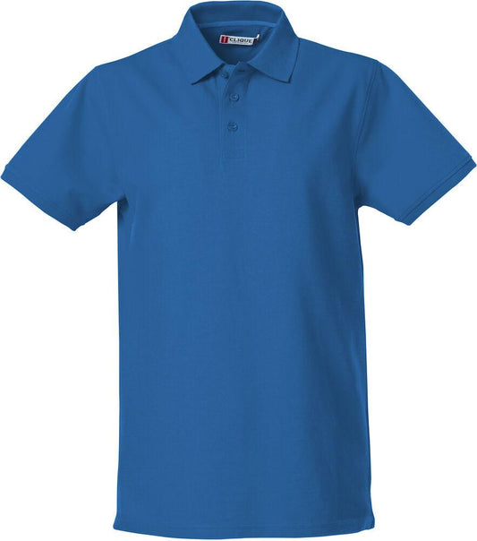 Polo Clique Heavy Royal Azzurro 270 Grammi Polo Uomo Manica Corta Premium Taglie Forti