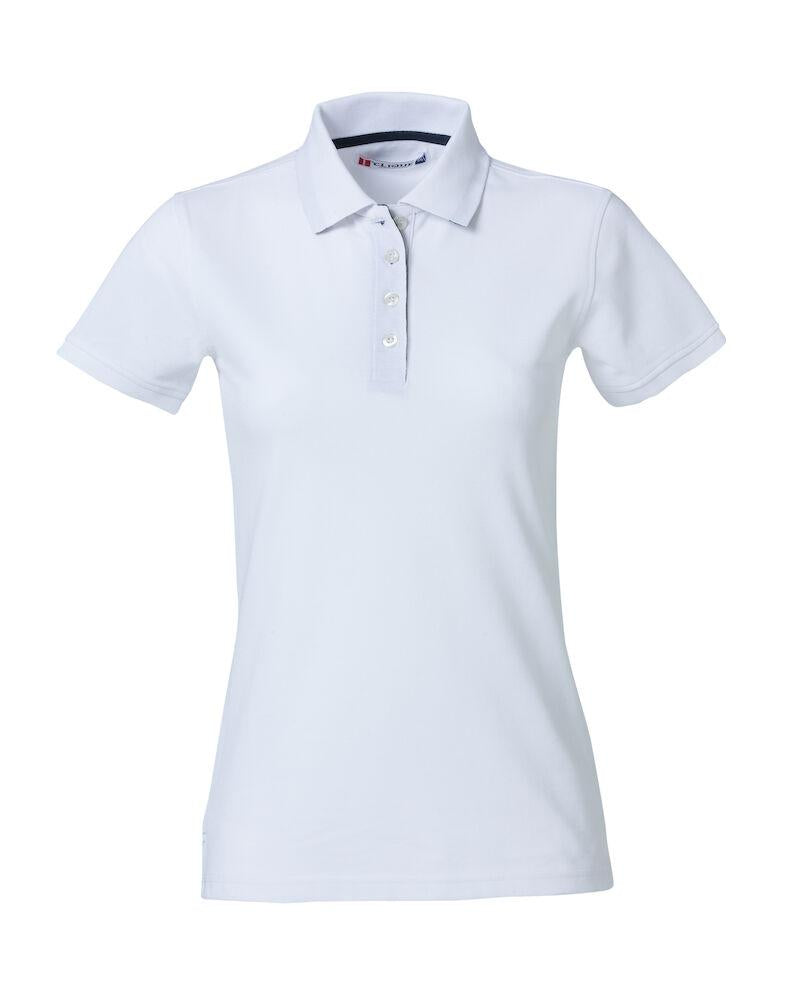 Polo Clique Heavy Bianco 270 Grammi Polo Donna Manica Corta Premium