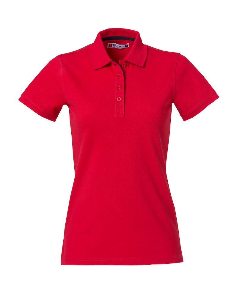 Polo Clique Heavy Rosso 270 Grammi Polo Donna Manica Corta Premium