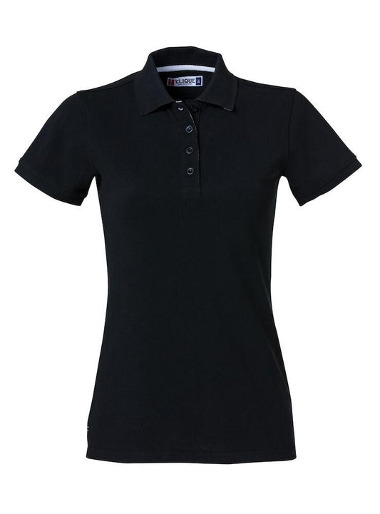 Polo Clique Heavy Nero 270 Grammi Polo Donna Manica Corta Premium