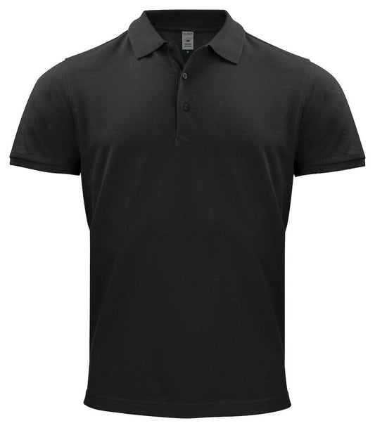 Polo Classic Organico Nero Polo Uomo Manica Corta Ecosostenibile