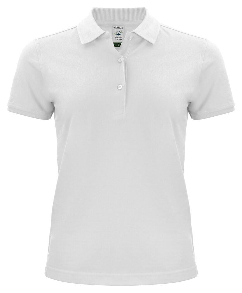 Polo Classic Organico Bianco Polo Donna Manica Corta Ecosostenibile