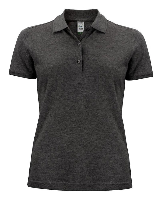 Polo Classic Organico Antracite Melange Polo Donna Manica Corta Ecosostenibile
