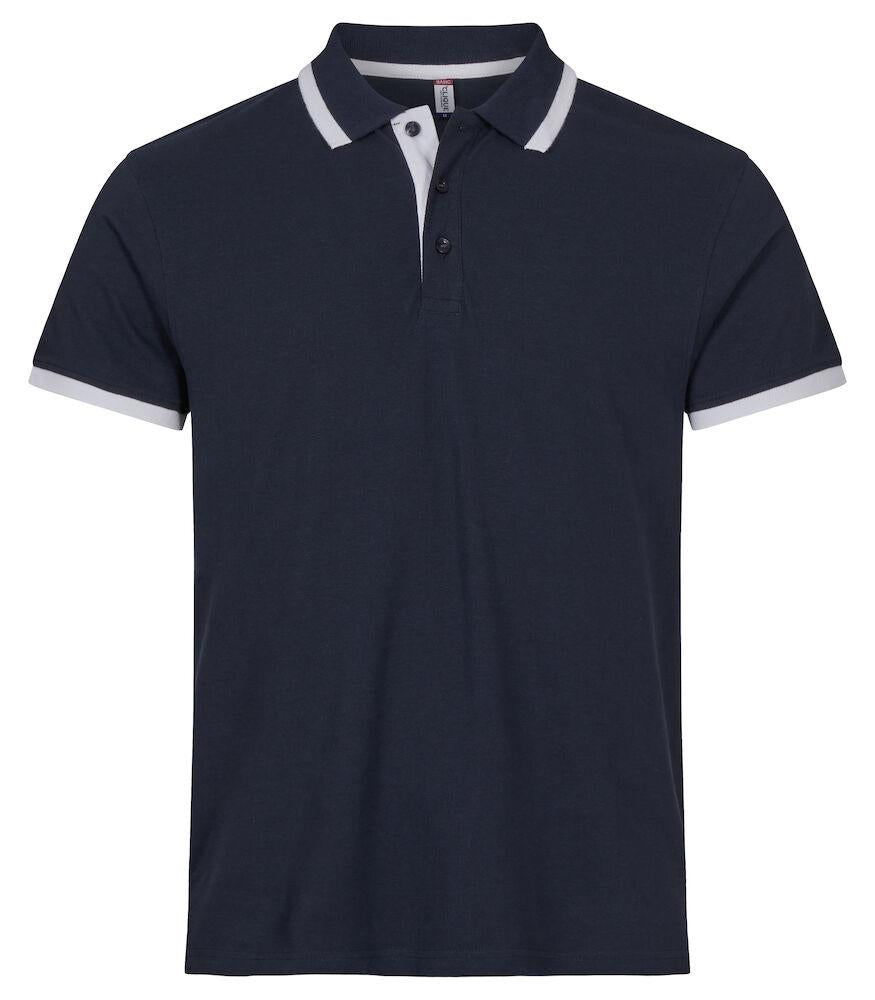 Polo Clique Austin Blu Polo Cotone con Inserti