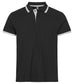Polo Clique Austin Nero Polo Cotone con Inserti Taglie Forti