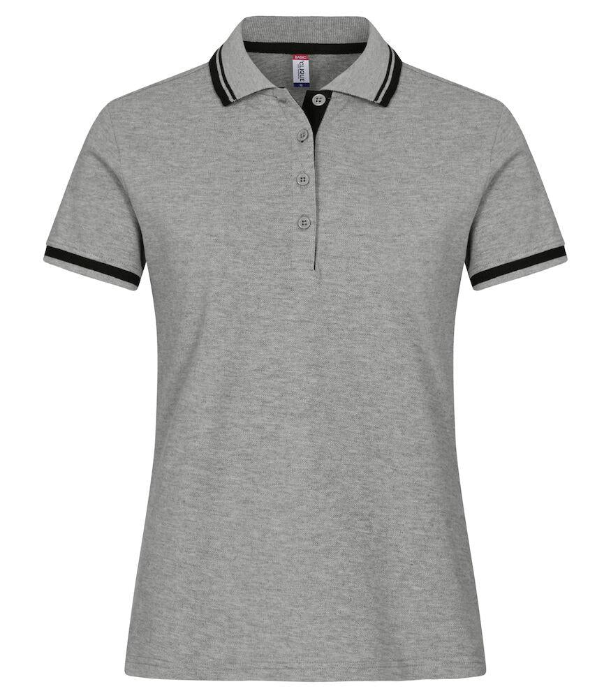 Polo Clique Astoria Grigio Melange Polo Donna con Profili