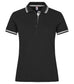 Polo Clique Astoria Nero Polo Donna con Profili