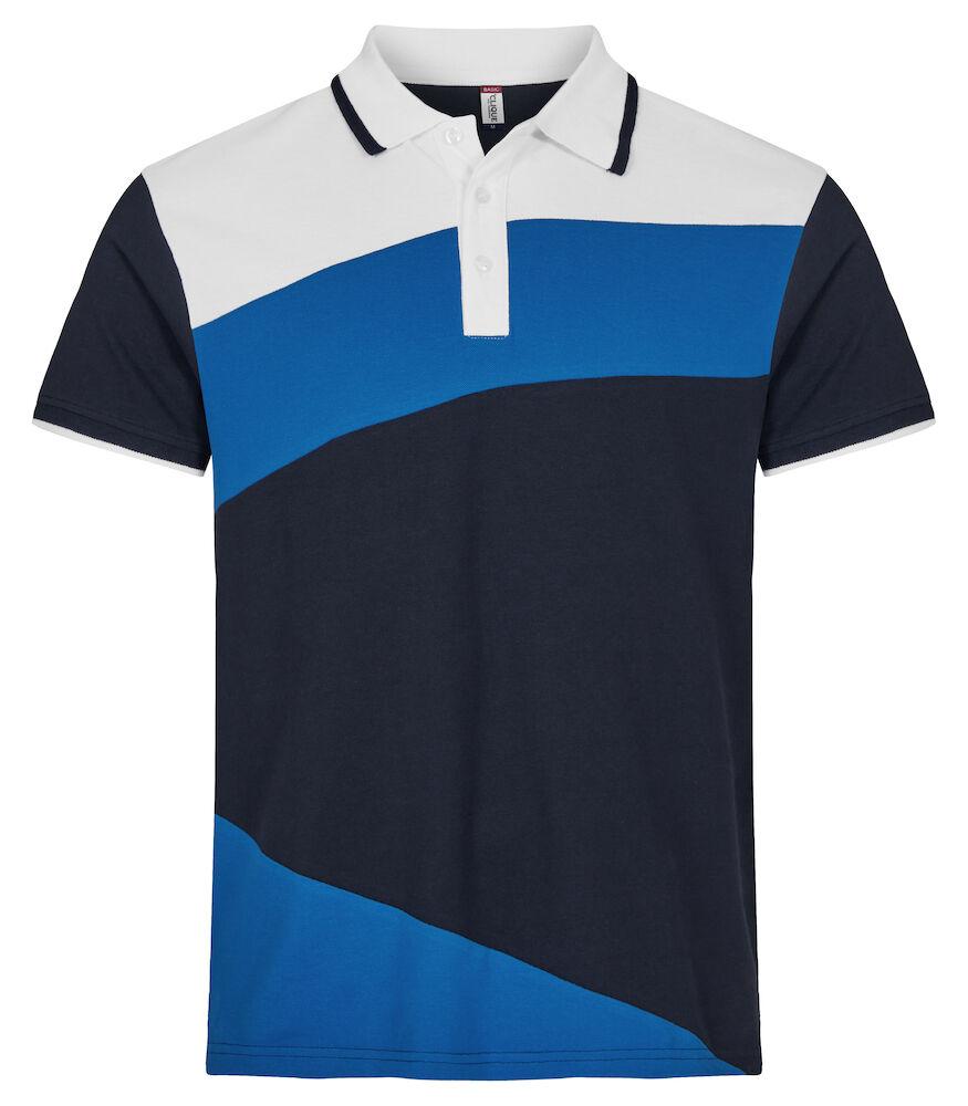 Polo Clique Conrad Blu Polo Tricolore con Fascioni