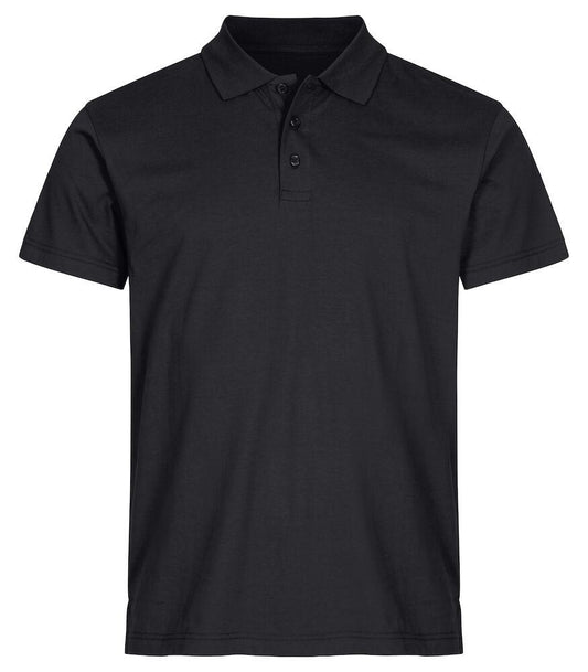 Polo Single Jersey Nero Polo Cotone Manica Corta