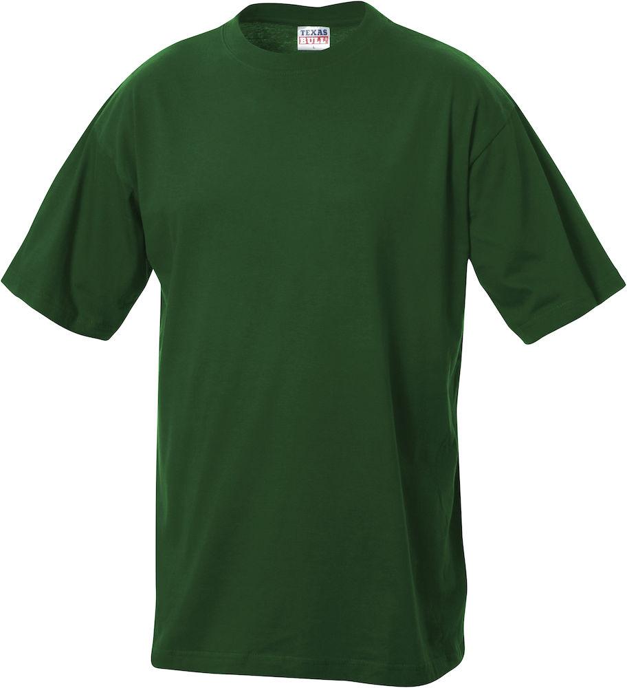 T-Shirt Cotone Verde Scuro Maglietta Manica Corta
