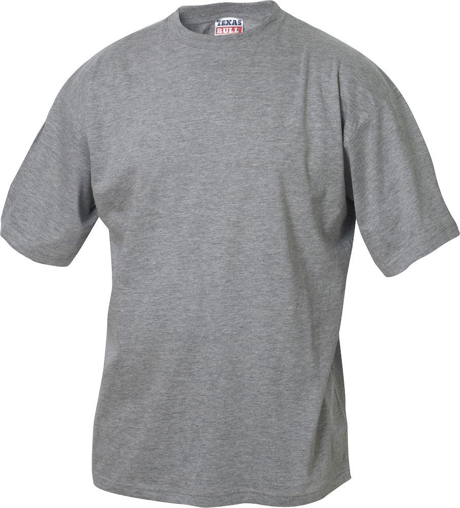 T-Shirt Cotone Grigio Melange  Maglietta Manica Corta