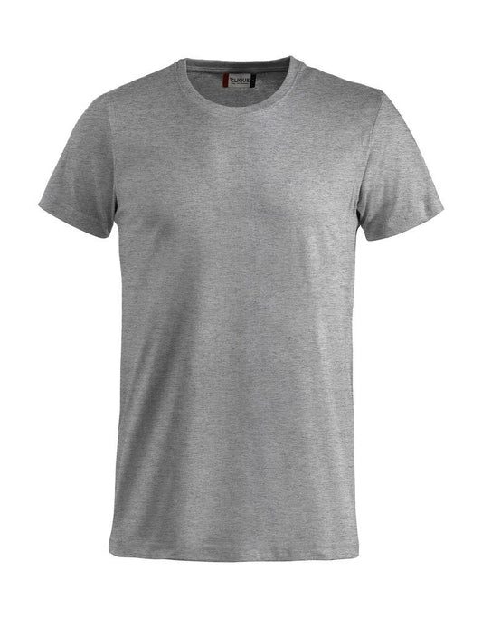 T-Shirt Clique Basic Grigio Melange 145 gr