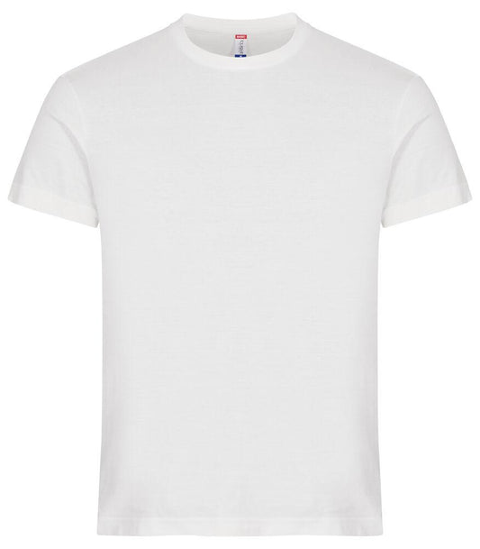 T-Shirt Clique Basic Avorio 145 gr Taglie Forti