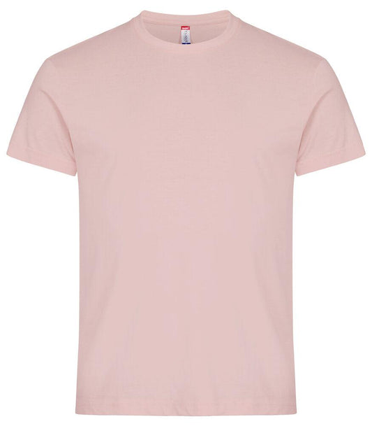 T-Shirt Clique Basic Rosa Confetto 145 gr Taglie Forti