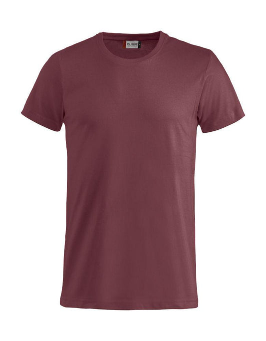 T-Shirt Clique Basic Bordeaux Taglie Forti 145 gr