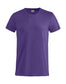 T-Shirt Clique Basic Viola Taglie Forti 145 gr