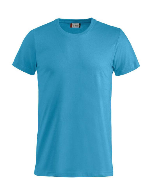 T-Shirt Clique Basic Turchese Taglie Forti 145 gr