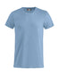 T-Shirt Clique Basic Azzurro Taglie Forti 145 gr