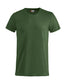 T-Shirt Clique Basic Verde Militare Taglie Forti 145 gr