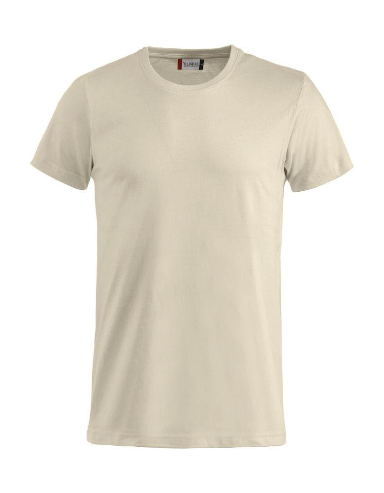 T-Shirt Clique Basic Beige Taglie Forti 145 gr