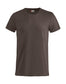 T-Shirt Clique Basic Marrone Moka Taglie Forti 145 gr