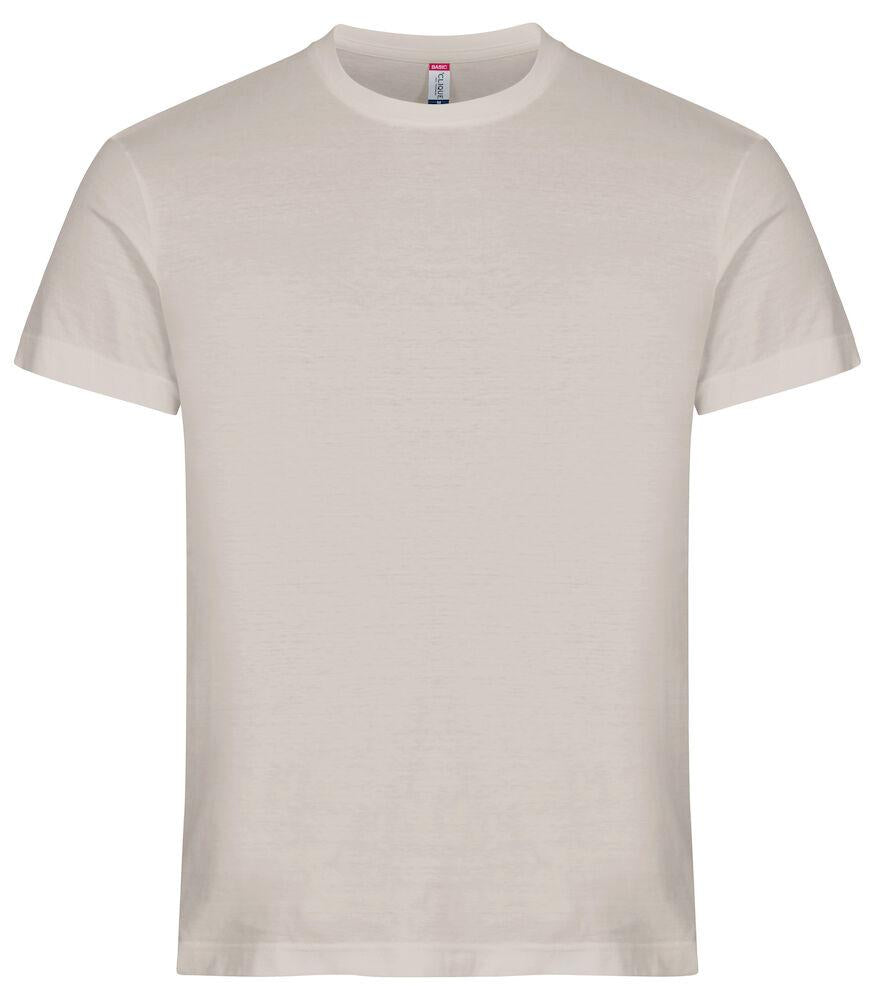T-Shirt Clique Basic Grigio Pietra 145 gr Taglie Forti