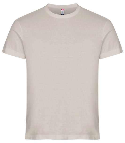 T-Shirt Clique Basic Grigio Pietra 145 gr Taglie Forti