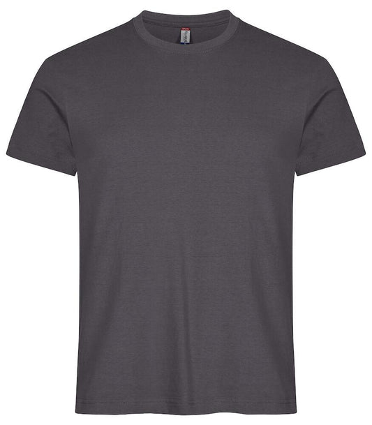 T-Shirt Clique Basic Grigio Metallo 145 gr Taglie Forti