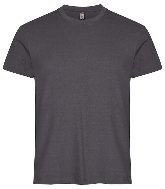 T-Shirt Clique Basic Grigio Metallo 145 gr Taglie Forti