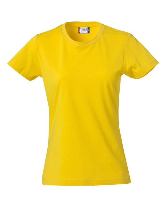 T-Shirt Donna Clique Basic Giallo 145 gr