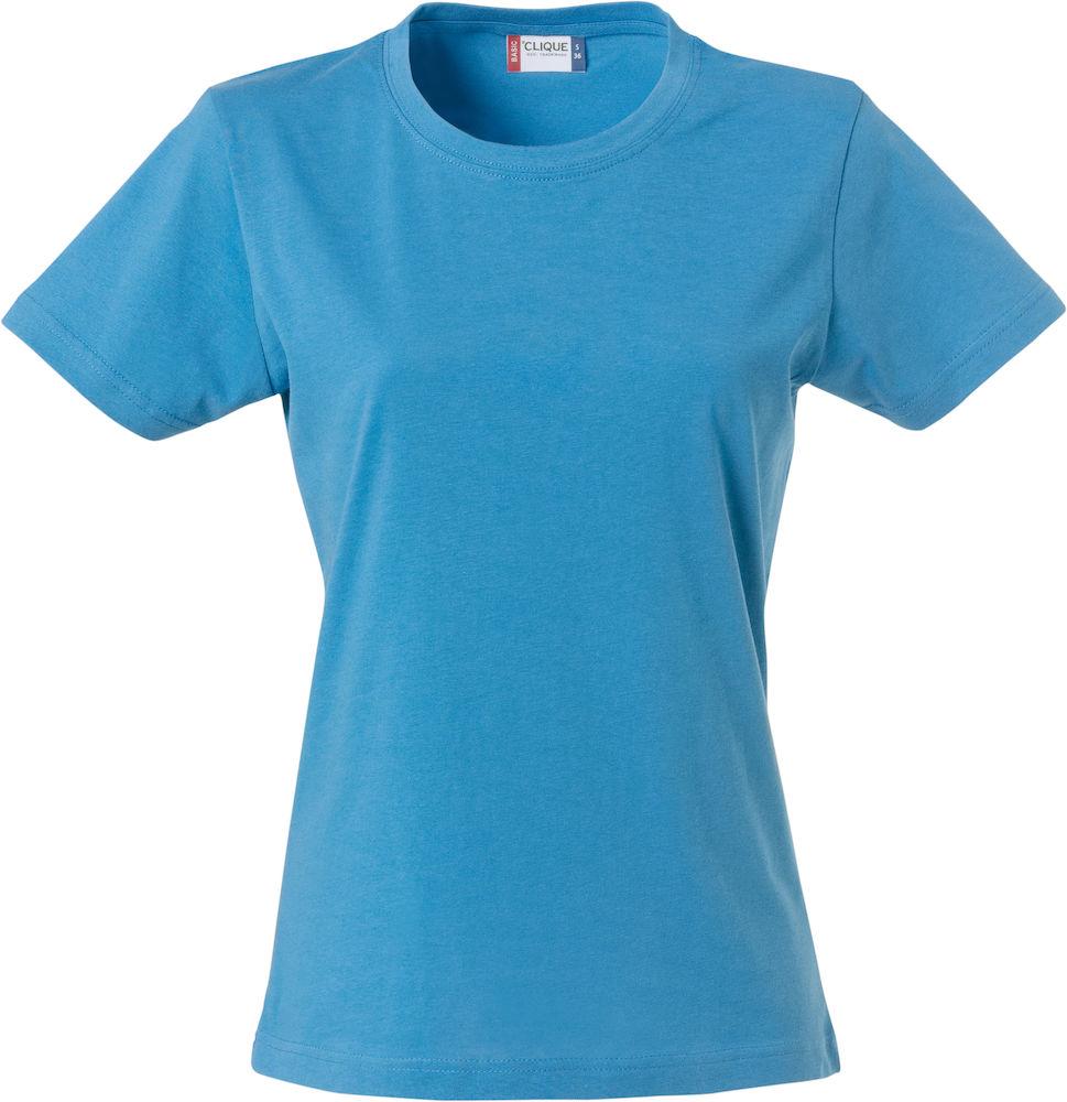 T-Shirt Donna Clique Basic Turchese 145 gr