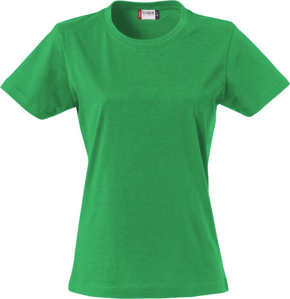 T-Shirt Donna Clique Basic Verde Acido 145 gr