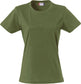 T-Shirt Donna Clique Basic verde Militare 145 gr