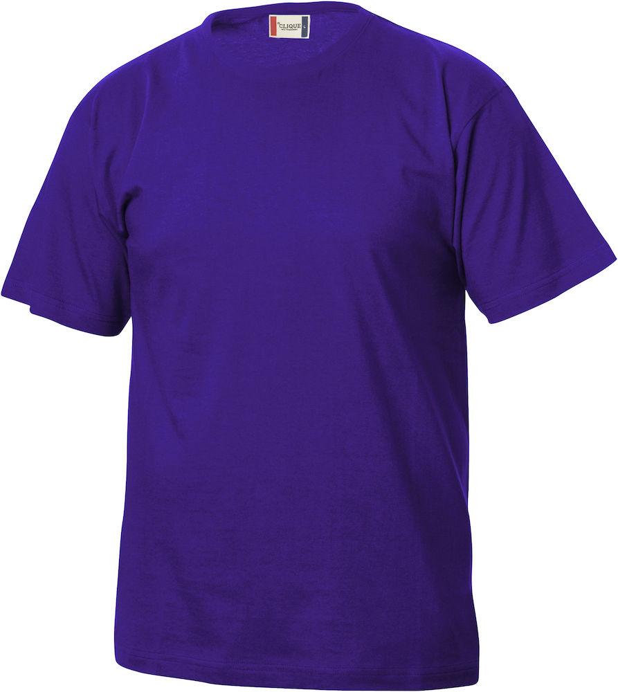 T-Shirt Clique Basic Viola Bambino 145 gr