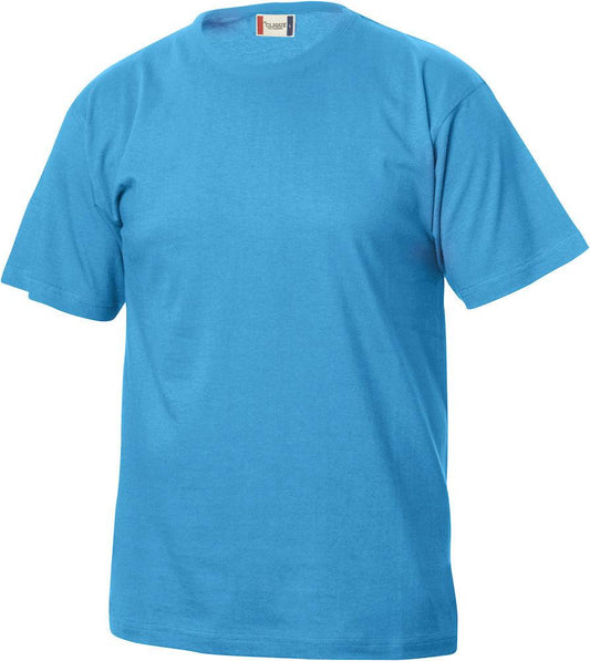 T-Shirt Clique Basic Turchese Azzurro Bambino 145 gr