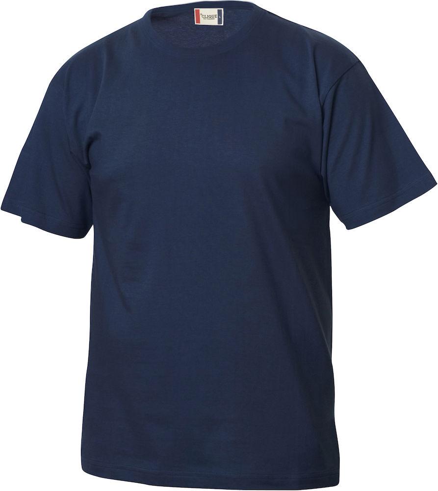 T-Shirt Clique Basic Blu Navy Bambino 145 gr