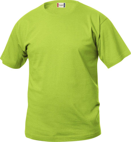 T-Shirt Clique Basic Verde Chiaro Bambino 145 gr