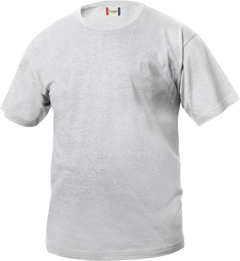 T-Shirt Clique Basic Grigio Cenere Bambino 145 gr