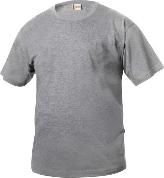 T-Shirt Clique Basic Grigio Melange Bambino 145 gr