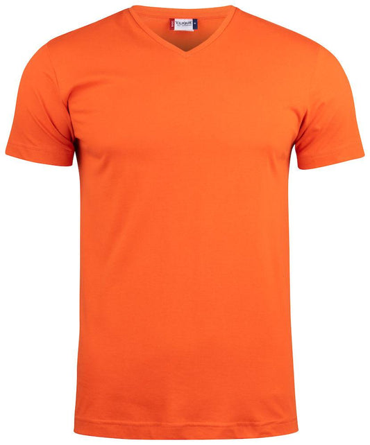 T-Shirt V Basic Arancio T-Shirt Manica Corta Collo a V