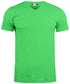 T-Shirt V Basic Verde Acido T-Shirt Manica Corta Collo a V