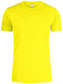 Basic Active-T Giallo Fluo T-Shirt Tessuto Tecnico Sportivo Asciugatura Rapida