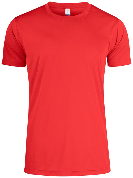 Basic Active-T Rosso T-Shirt Tessuto Tecnico Sportivo Asciugatura Rapida Taglie Forti