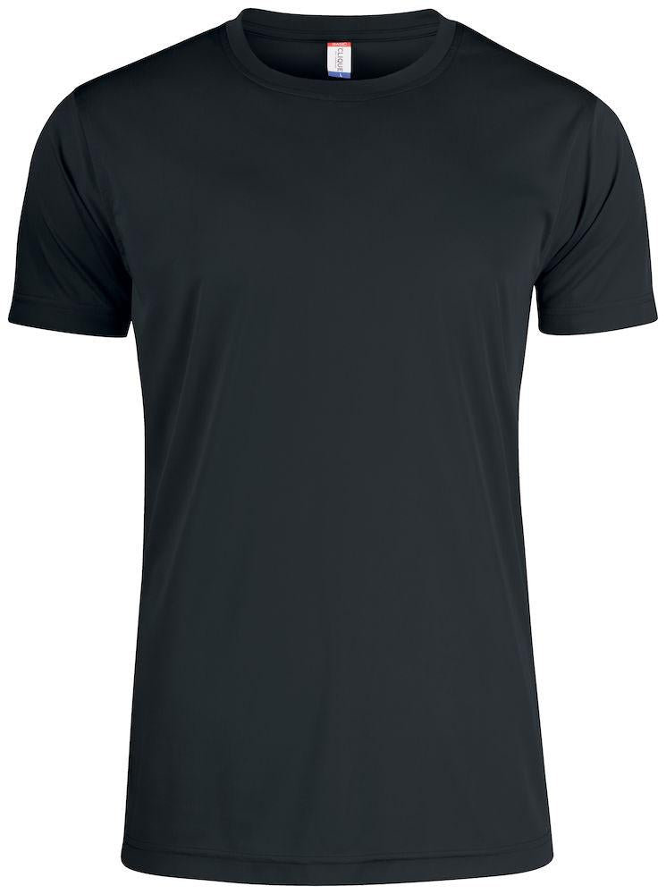 Basic Active-T Nero T-Shirt Tessuto Tecnico Sportivo Asciugatura Rapida Taglie Forti