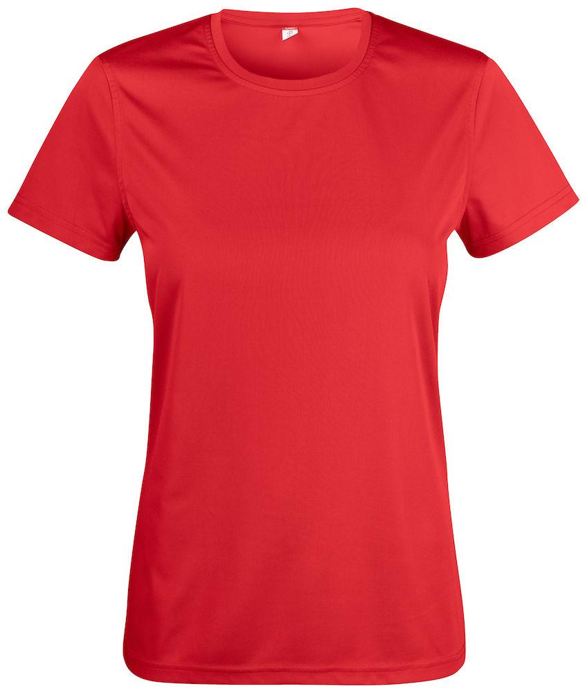 Basic Active-T Rosso T-Shirt Donna Tessuto Tecnico Sportivo Asciugatura Rapida