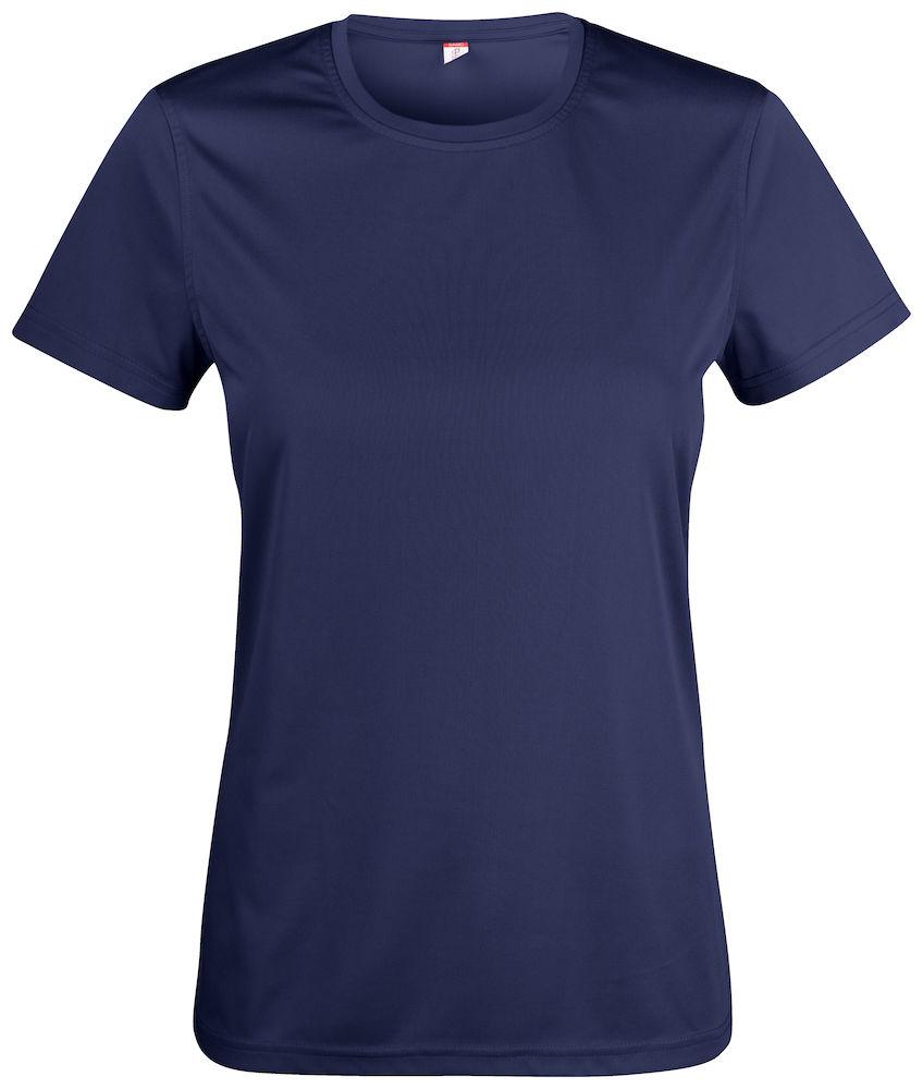 Basic Active-T Blu T-Shirt Donna Tessuto Tecnico Sportivo Asciugatura Rapida