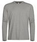 Basic Active-T Grigio Melange T-Shirt Manica Lunga Tessuto Tecnico Sportivo Asciugatura Rapida Taglie Forti