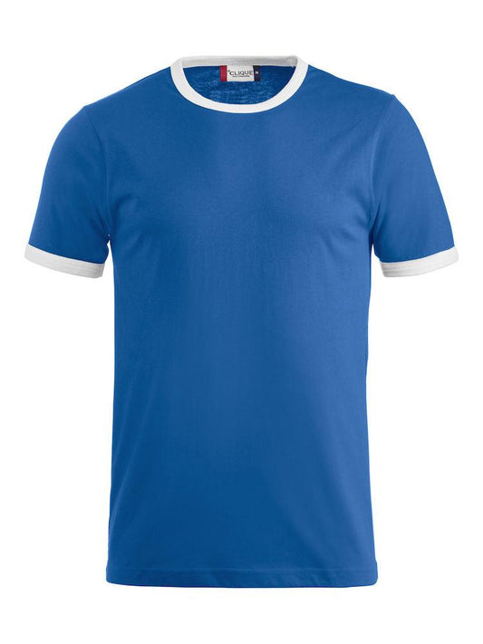 T-Shirt Nome Royal Azzurro Maglietta Sportiva con Profili Puro Cotone